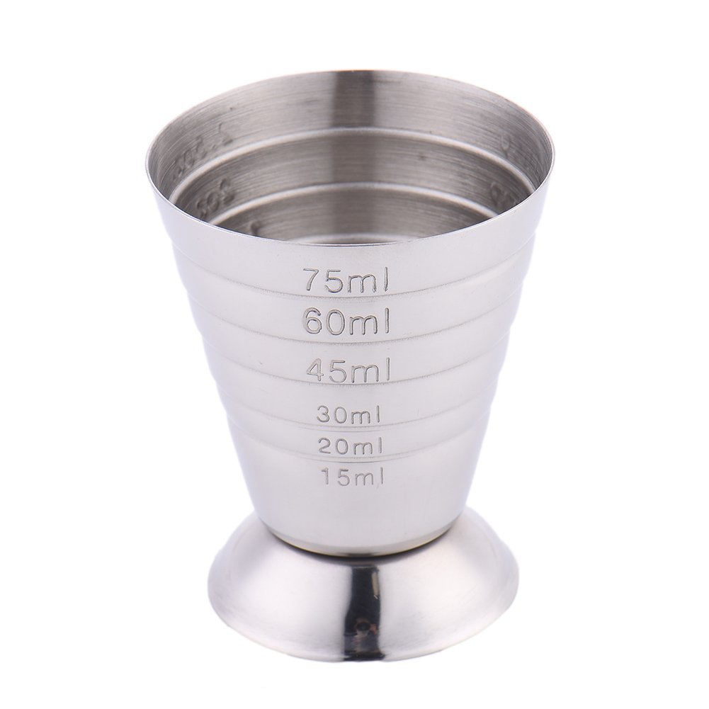 

KCASA KC-SN07 75ml/5tbsp Stainless Steel Wine Measuring Cup Tools With Scale Spirit Cocktail Jigger