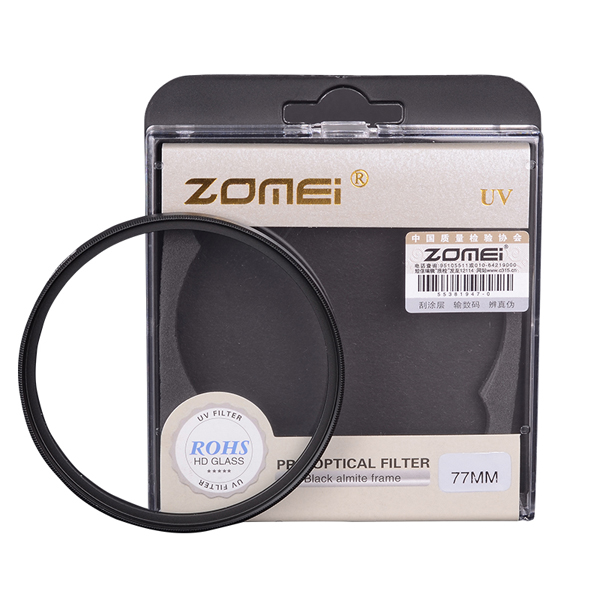 

ZOMEI 40.5/49/52/55/58/62/67/72/77/82/86mm Ultra-Violet UV Filter Lens Protector for Canon Nikon Camera DSLR