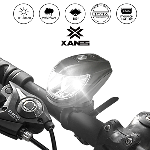 XANES FSL01 800LM 180° Floodlit StVZO Smart Sensor Bike Front Light 
