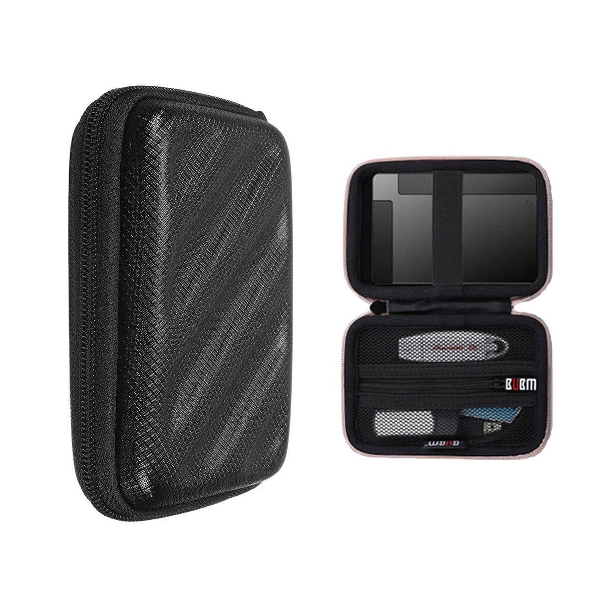 

BUBM EVA Storage Bag Hard Drive Flash Drive Cable Organizer Protective Case For 2.5'' Hard Drive HDD