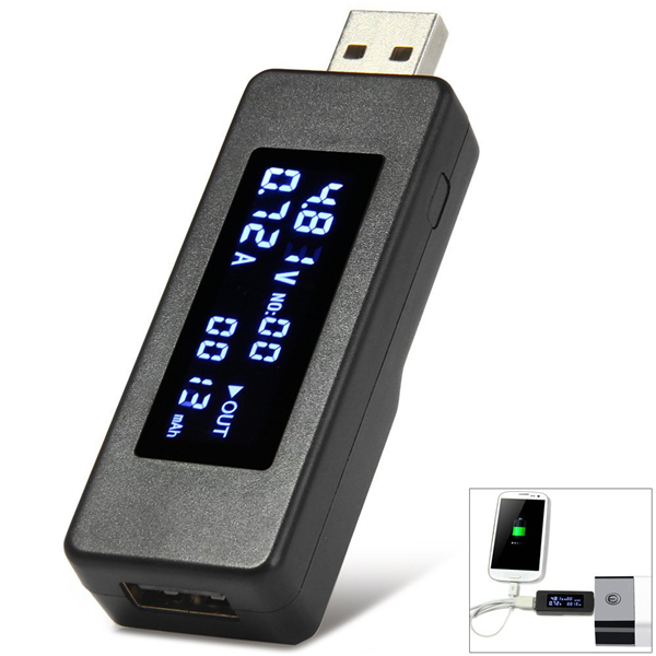 

KCX-045 LCD USB Voltage Current Detector Battery Capacity Tester for Phone Mobile Power Bank