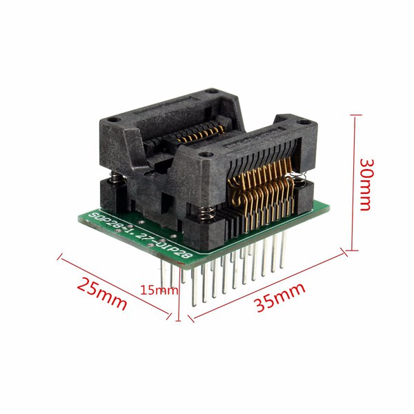 SOP20 to DIP20 20 PIN Programmer Adapter Socket Converter Board 1,27 mm PitR.xm