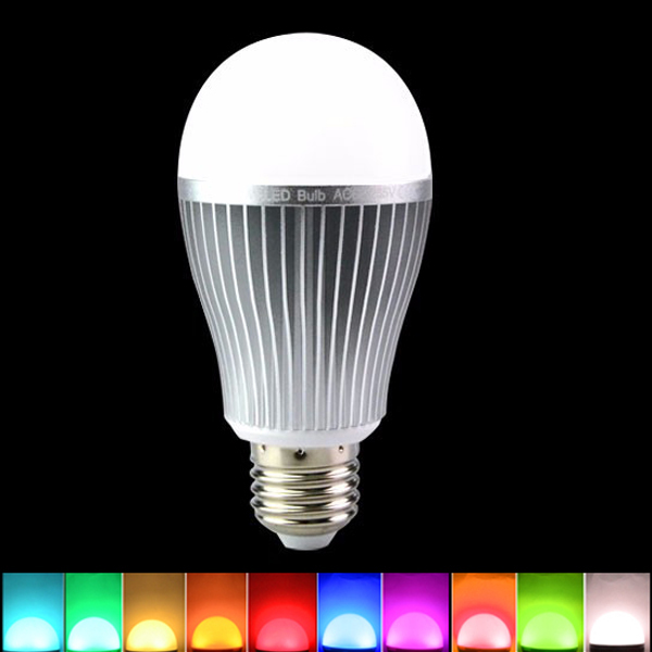 

Milight Dimmable E27 9W RGBW LED Smart Bulb 2.4G Wireless WiFi APP Control Lamp AC86-265V
