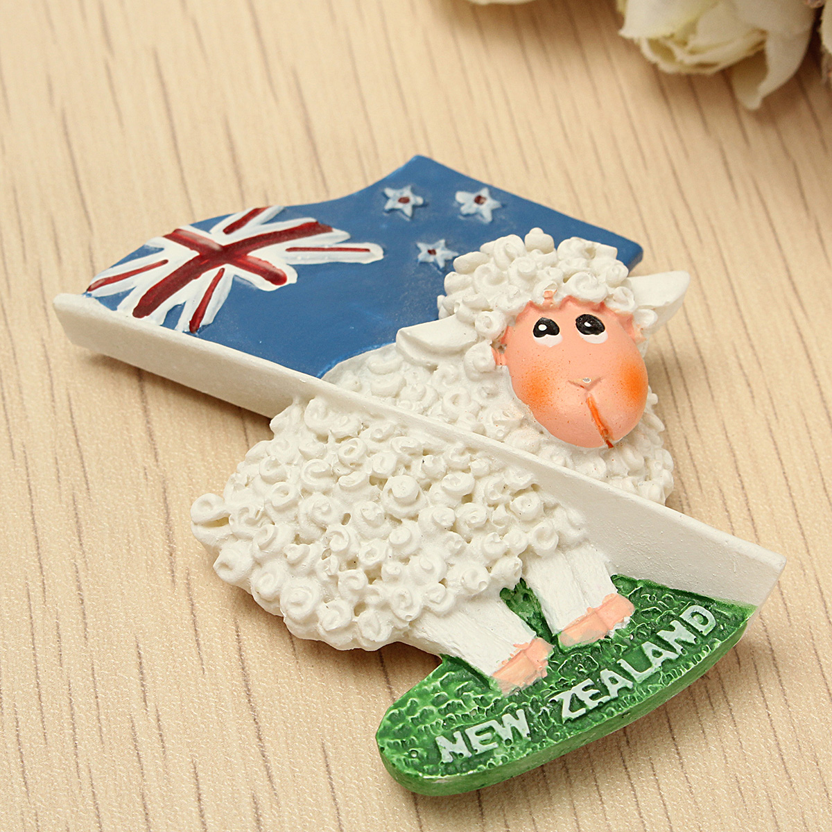 Cute Sheep & Flag 3D Resin Travel Fridge Magnet New Zealand Tourist Souvenir - Photo: 4