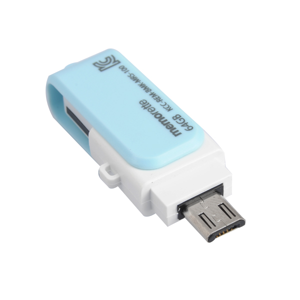 

MEMORETTE SWING 64G USB2.0 to Micro USB Flash Drive OTG U Disk For Tablet Cellphone
