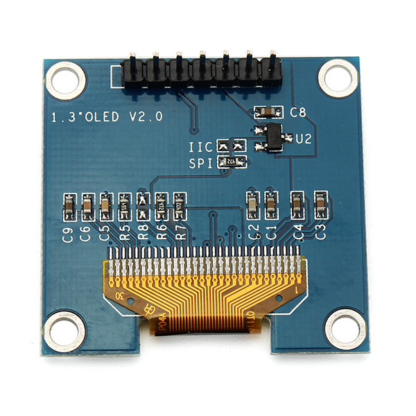 e3e0e6fc-3232-4567-a0eb-3ee4e31bfaaf 1.3 Inch 7Pin White OLED 12864 SPI Interface LCD Display Module For Arduino