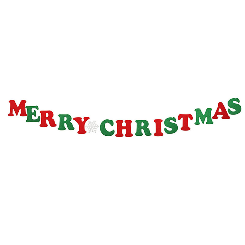 Christmas Bunting Banner Party Xmas Wall Tree Hanging Decoration Ornament - Photo: 4