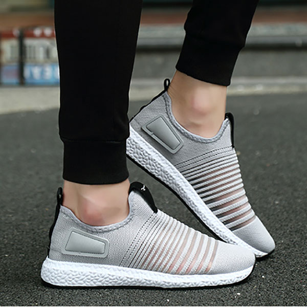 Men Mesh Knit Slip On Casual Soft Sole Athletic Shoes - US$19.99