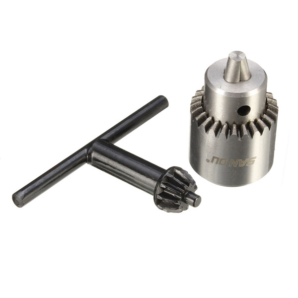 0.3-4mm Electric Drill Chuck Adaptor Rotary Tool Grinder Folder Shaft with Key