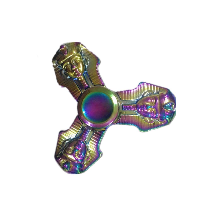 

Colorful Rotating Tri-Spinner Fidget Hand Spinner ADHD Autism Reduce Stress Focus Attention Toys