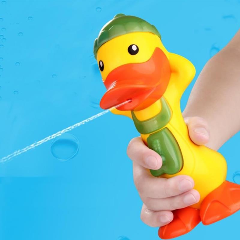 Cikoo Baby Bathing Play Water Toy Discolor Duck Water Gun Sensing Temperature Duck Toys