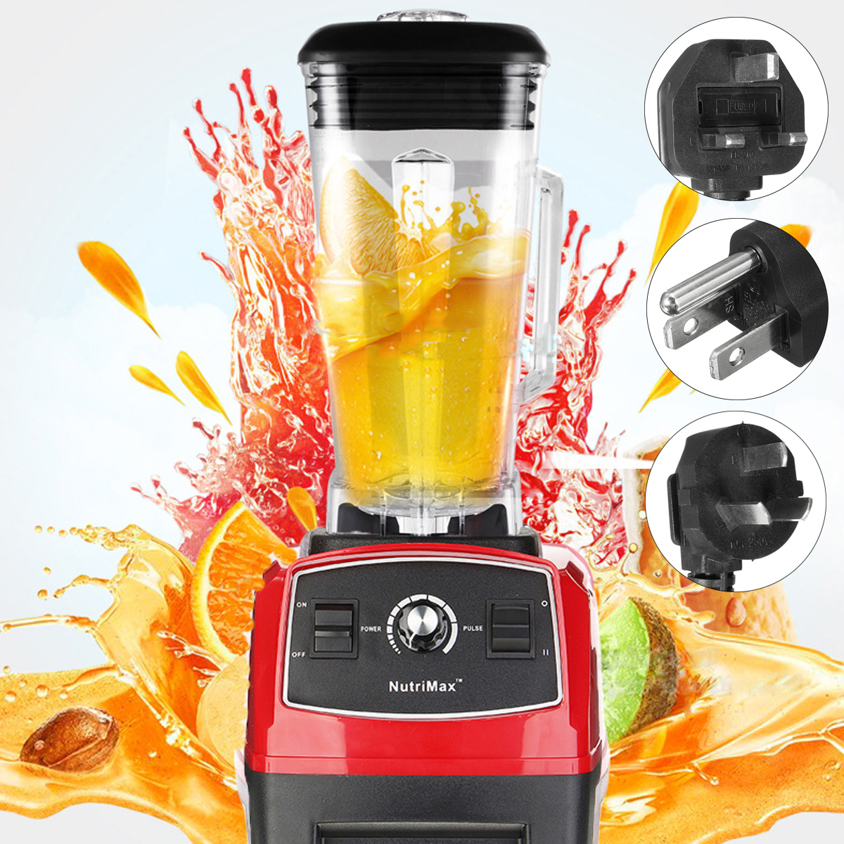 110-240V 2200W Mixer Blender Fruit Mix Juicer Smoothie Home ...
