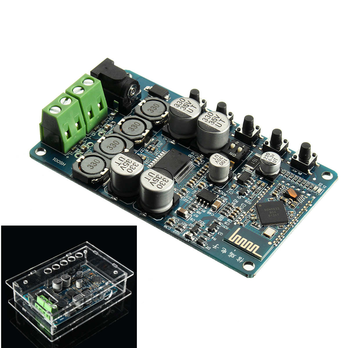 

TDA7492P Digital Amplifier Board 50W+50W CSR8635 Bluetooth 4.0 Audio With Housing Kit