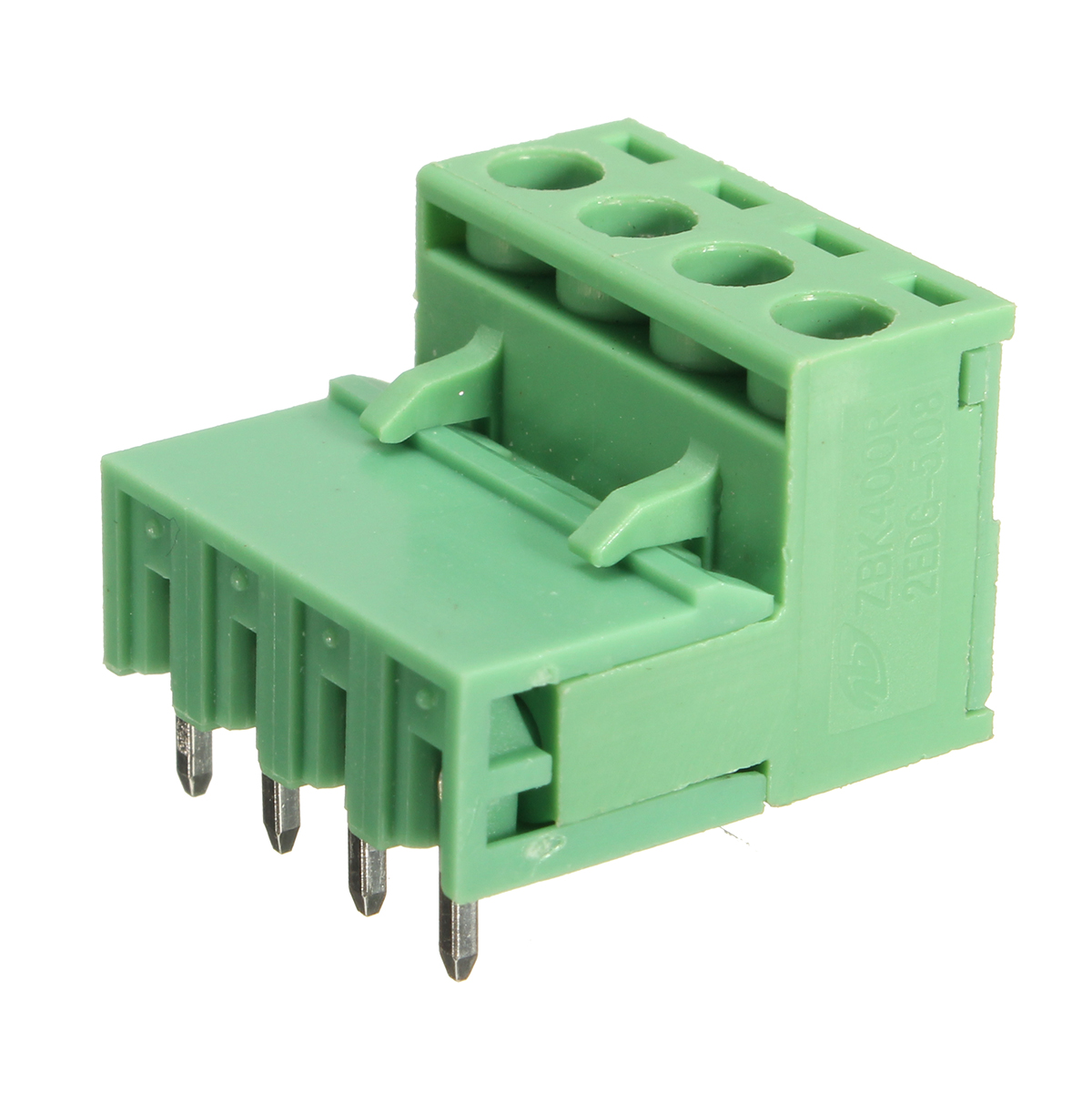 

2EDG 5.08mm Pitch 4 Pin Plug-in Screw Terminal Block Connector Right Angle