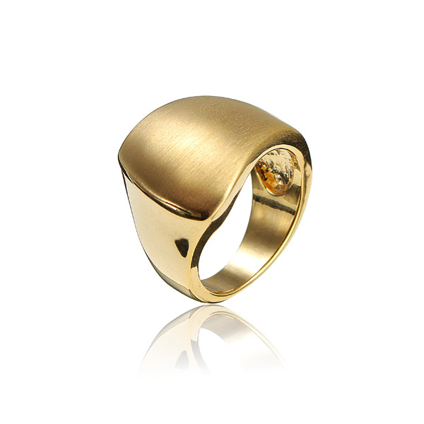 

Silver Gold Irregular Polished Alloy Metal Finger Ring For Women