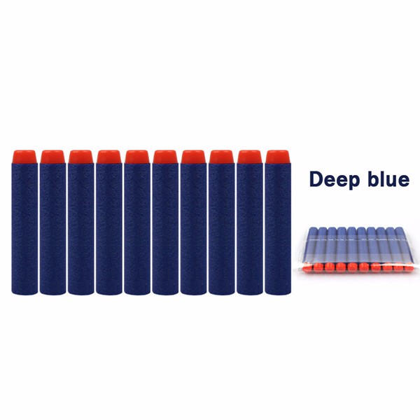 100PCS Refill Deep Blue Bullets Dart For Nerf N-strike Elite Rampage Retaliator Series Dark Blue - Photo: 2