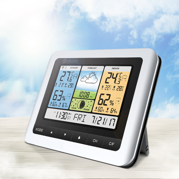Digoo DG-TH8888Pro Color Weather Station Home Thermometer 
