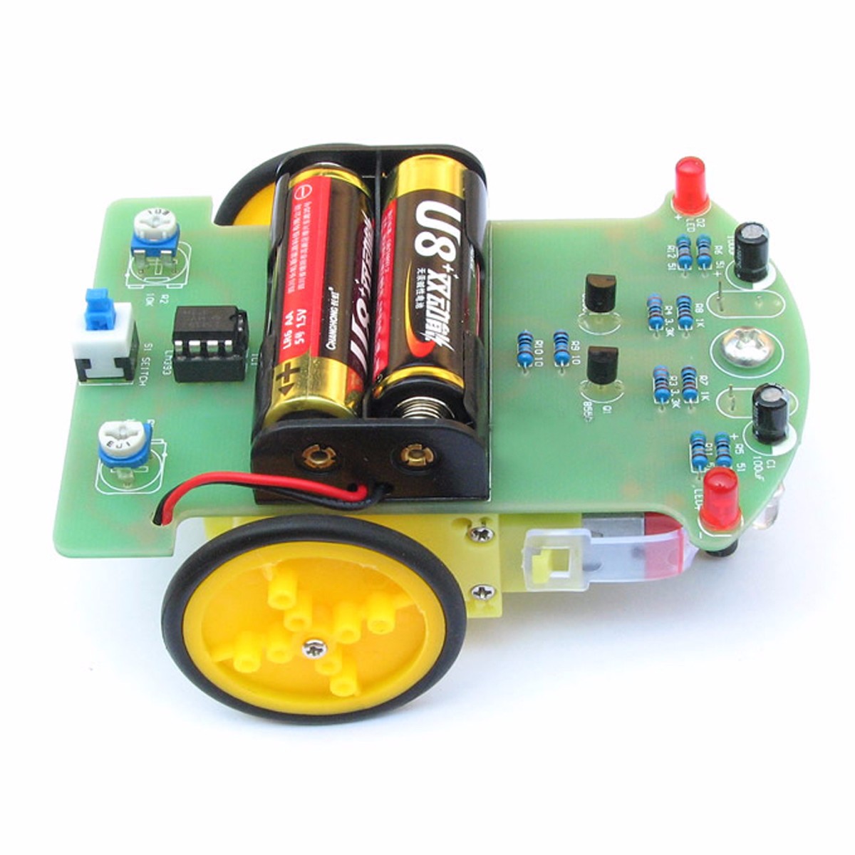 

Module Smart Tracking Robot Car Electronic DIY Kit With Reduction Motor Set