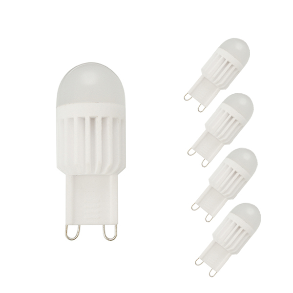 

1X 5X ZX G9 3W 110V/220V 5050 360 Degree LED Crystal Ceramic Dimmable Bulb LED Lighting Lamp