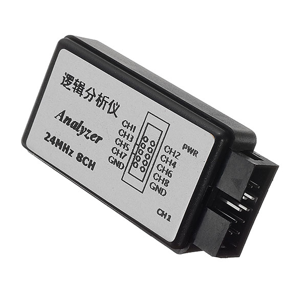 For Arduino-HENG Module Kits Accessory Mini Tool Portable Data Upload Measuring Logic Analyzer 24M 8CH Professional Microcontroller Debug USB Powered FPGA 