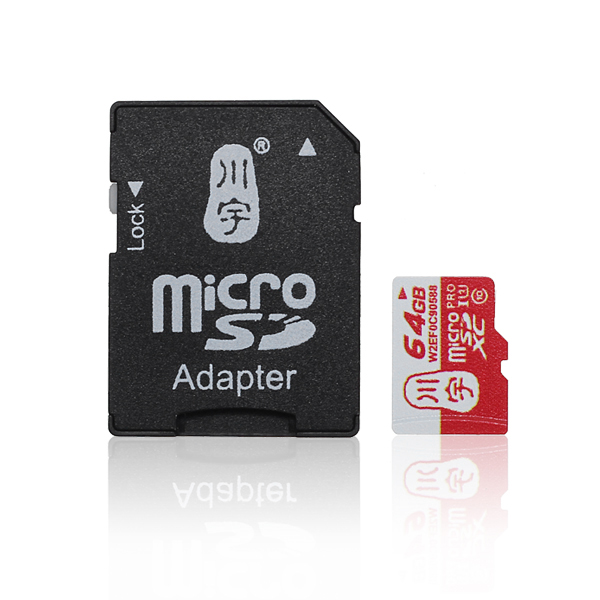 

Original Chuanyu 64G Class10 Micro SD Memory Card With Micro SD to SD Card Reader Set
