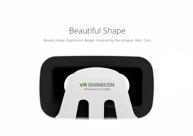 VR Shinecon Octopus Style Virtual Reality Head Mount Helmet 3D Glasses for 4.7-6' Mobile Phone