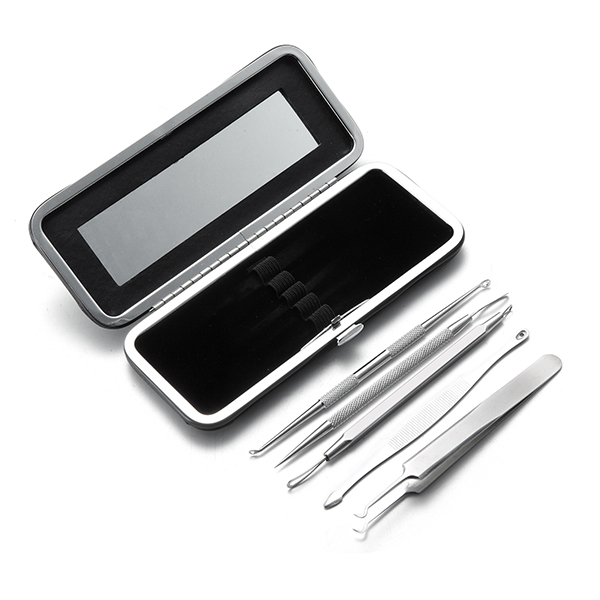 Y.F.M® Blackhead Remover Kit Pimple Comedone Extractor Tool Acne Removal Set With Mirror