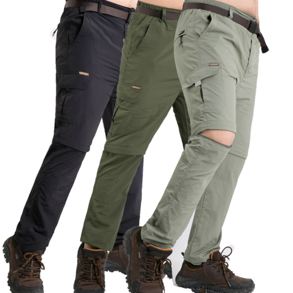 

Large Size S-5XL Outdoor Quick-drying Pants Mens Removable Sunscreen Breathable Mountaineering Pants