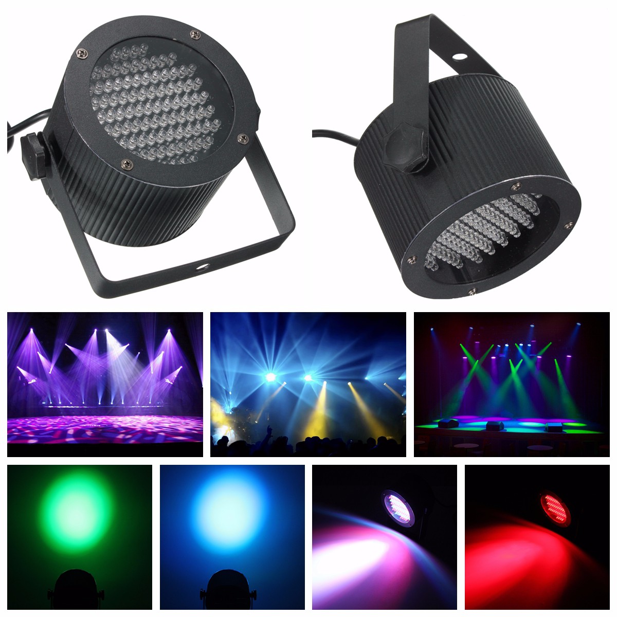 

86 RGB LED Stage Light Par DMX-512 Lighting Laser Projector Party Club DJ Disco Lamp