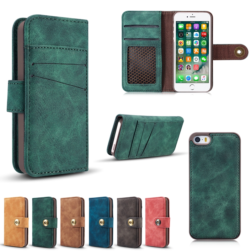 

Caseme Magnetic Detachable Phone Case Leather Wallet Case For iPhone 5/5S/SE 4 Inch