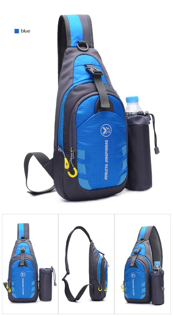 Men Nylon Ultralight Waterproof Sling Bag Daypack Bicycle Gym Crossbody Bag with - US$16.02