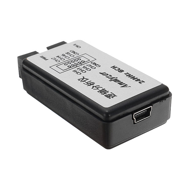 For Arduino-HENG Module Kits Accessory Mini Tool Portable Data Upload Measuring Logic Analyzer 24M 8CH Professional Microcontroller Debug USB Powered FPGA 