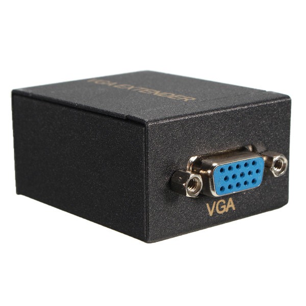 

60M VGA to RJ45 Ethernet Signal Extender CAT5e/6 Transmitter Receiver Adapter