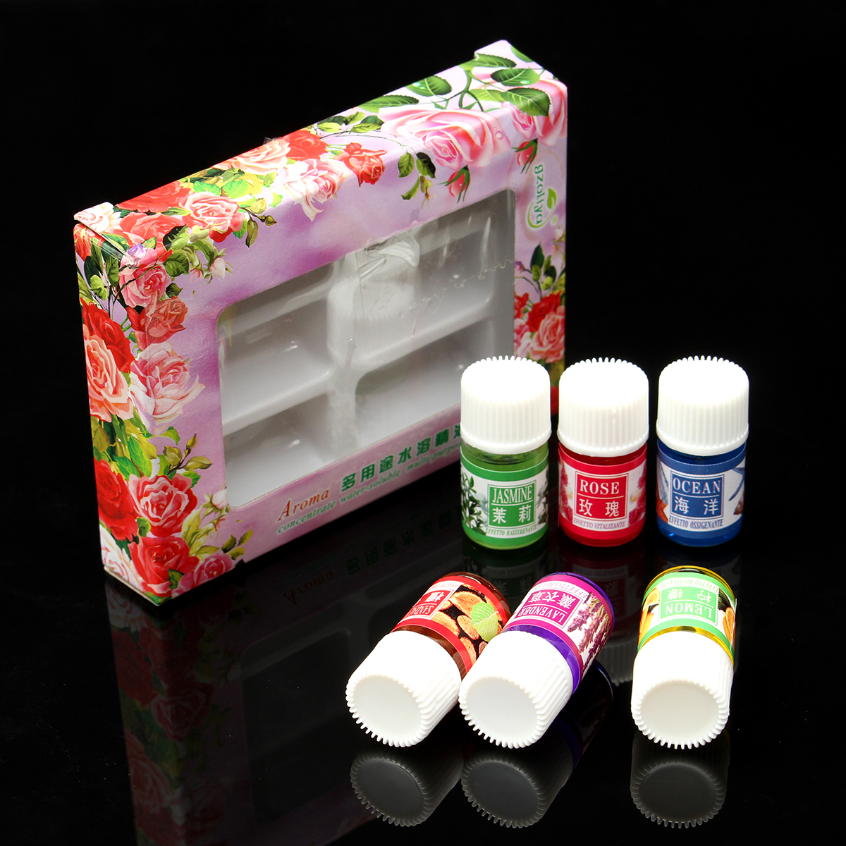 

3ml 6 Bottles Humidifier Aromatherapy Essential Oil Set Pure Plant Water Soluble Aroma