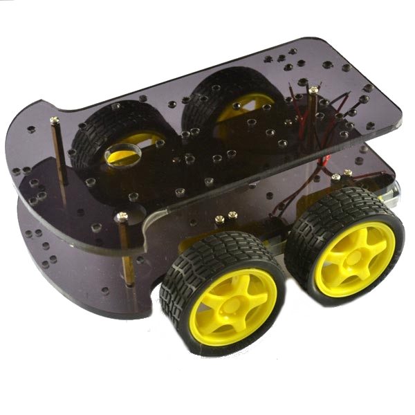 

4WD Smart Car Chassis 4 Wheel Drive Double Level K-002 For Arduino