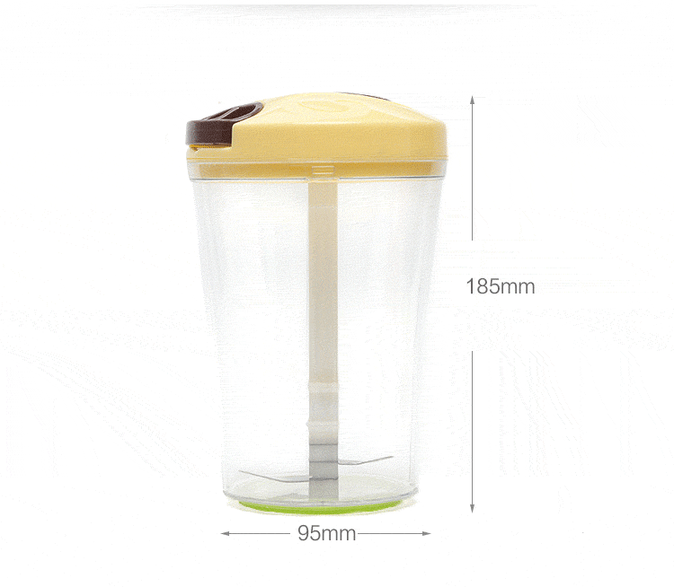 3 In 1 Multi-function Handheld Vegetable Chopper Mincer Blender Measuring Container Salad Food Tool 