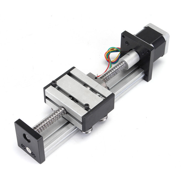 

100mm Long Stage Actuator 1204 Ball Screw Linear Slide Rail Guide With 42mm Stepper Motor