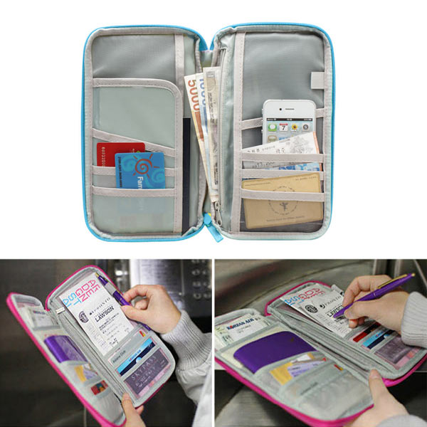 

Honana HN-PB7 Portable Multifunctional Travels Card Ticket Passport Holder Wallet Purse Storage Bag