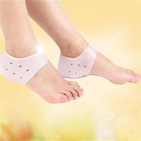 1 Pair Squishy Soft Silicone Moisturizing Heel Socks Feet Skin Care Anti Crack Control Foot Protector