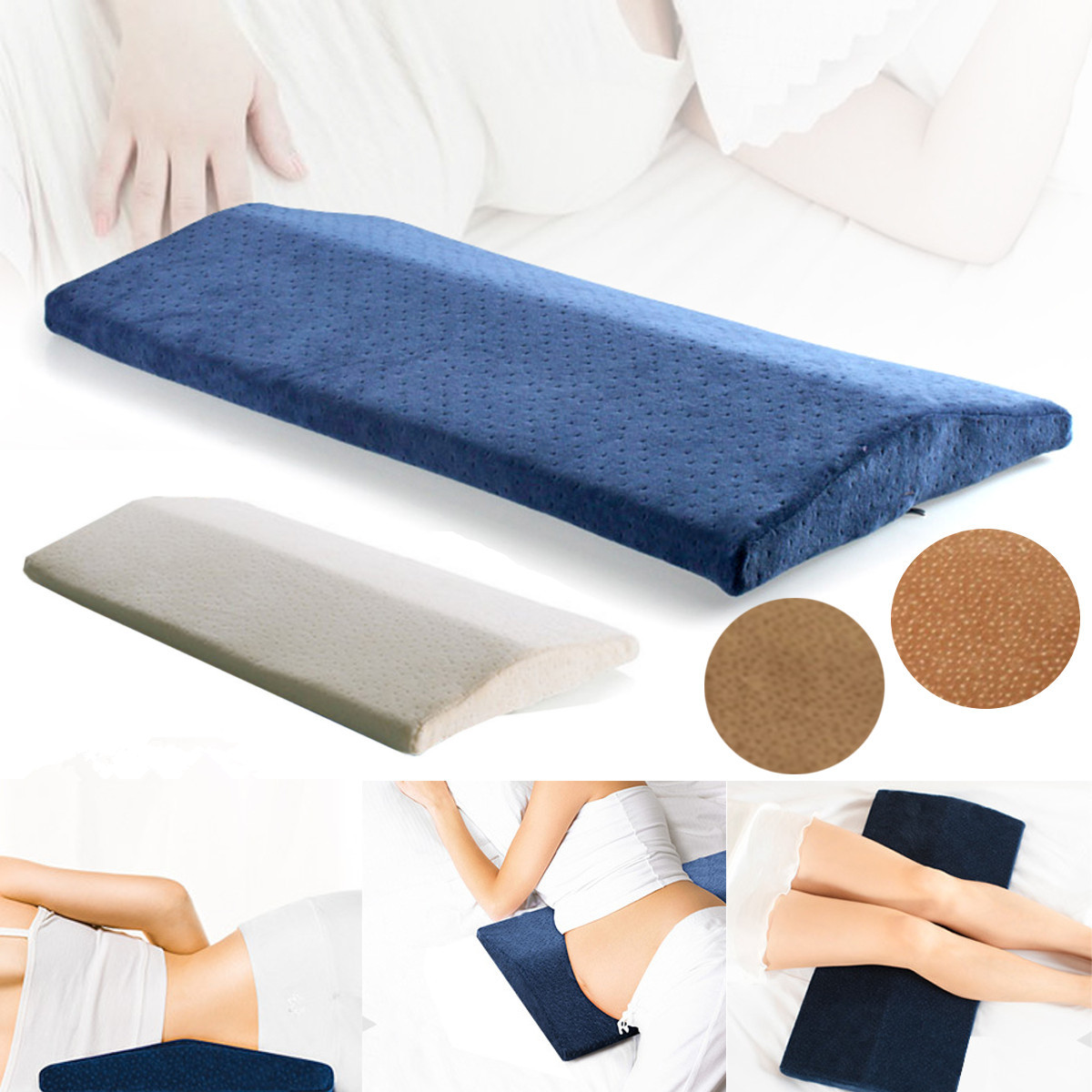 Memory Foam Back Lumbar Support Sleeping Cushion Pain Relief Pregnant Pillow Alex NLD