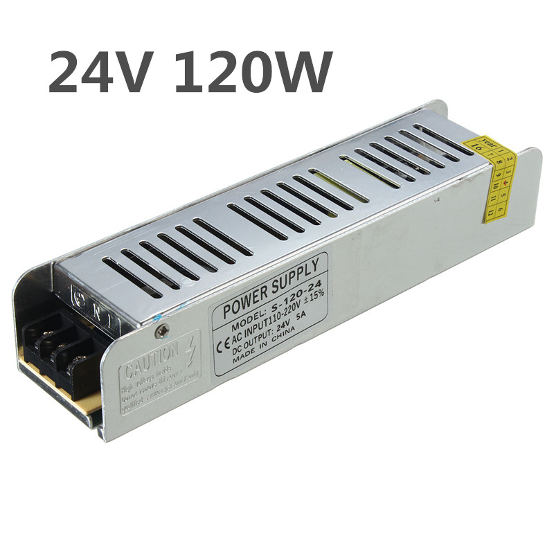 

IP20 AC110V-220V To DC24V 120W Switching Power Supply Driver Adapter