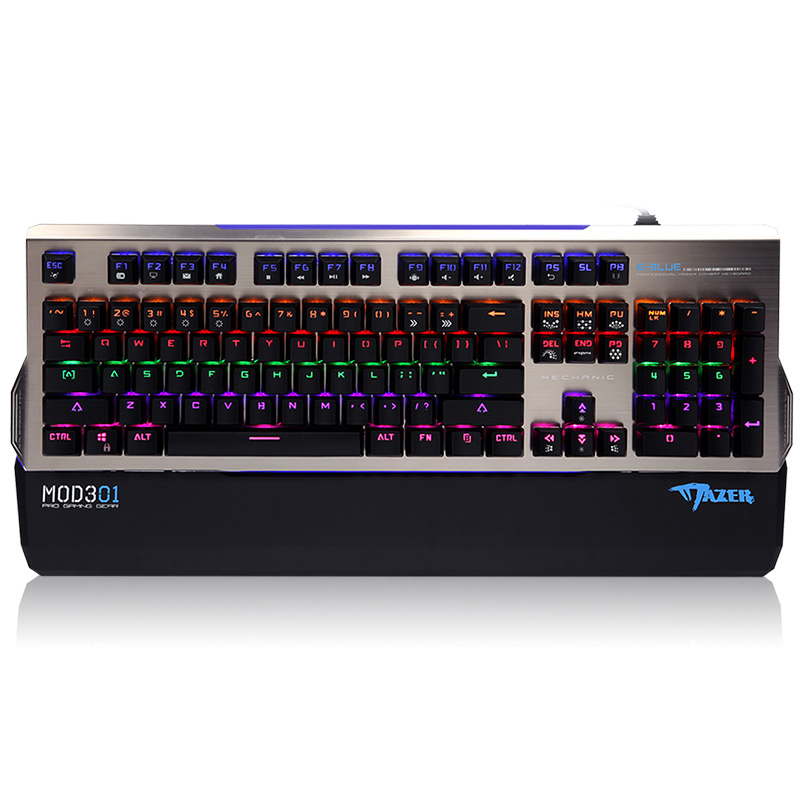 

E-Blue K751 104 Keys NKRO RGB Led Backlit Mechanical Gaming Keyboard Blue Black Switch