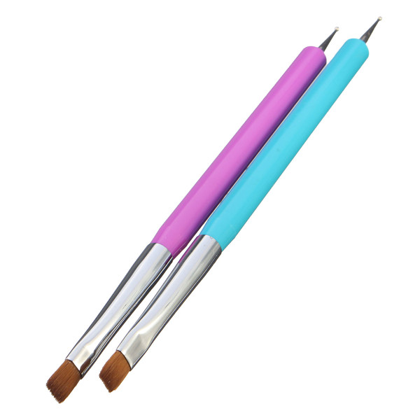 

Dual-use Nail Art Brush Dotting Pen DIY Design Manicure Tool Painting UV Gel Polish