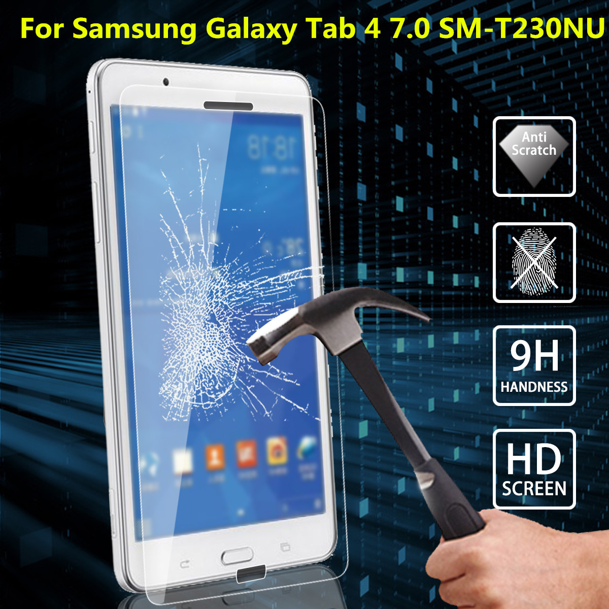 

Explosion-proof Tempered Glass Film Screen Protector For Samsung Galaxy Tab 4 7.0 SM-T230NU