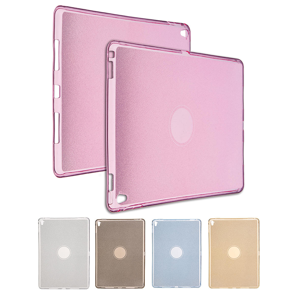 

Shining Glitter Translucent Soft Silicon Shockproof Tablet Cover Case For iPad Pro 9.7"