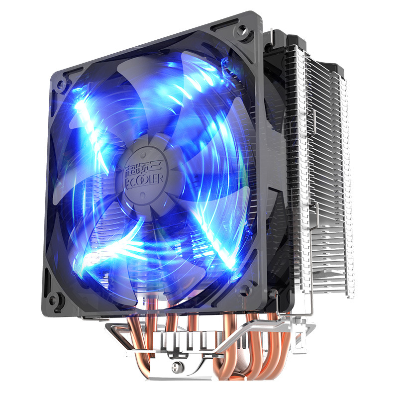 

Pccooler Donghai X5 4 Pin Blue LED Copper CPU Cooler Cooling Fan for Intel LGA 115X/LG775 AMD 754