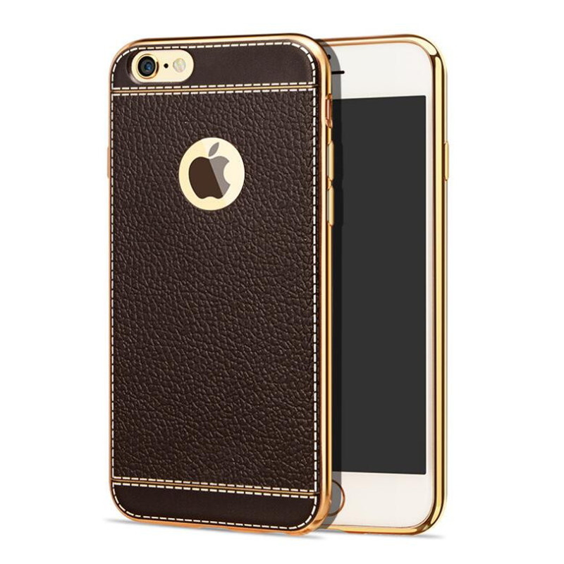 

Bakeey™ Litchi Grain Plating TPU Silicone Ultra-thin Cover Case for iPhone 6Plus & 6sPlus 5.5 Inch