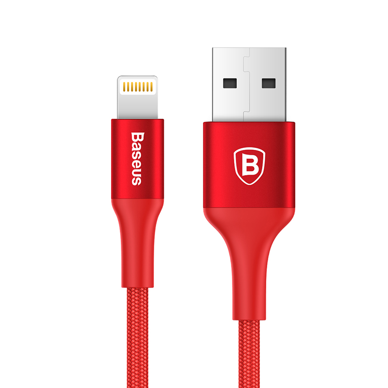 

Baseus Anti-wrap Lightning to USB 2.4A Braided Data Charging Cable with MFI for iPhone 7 Plus iPad