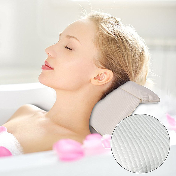 

KCASA KC-BP060 SPA Soft Pillows Bathtub Headrest Suction Cup Waterproof Bathroom Bath Pillows
