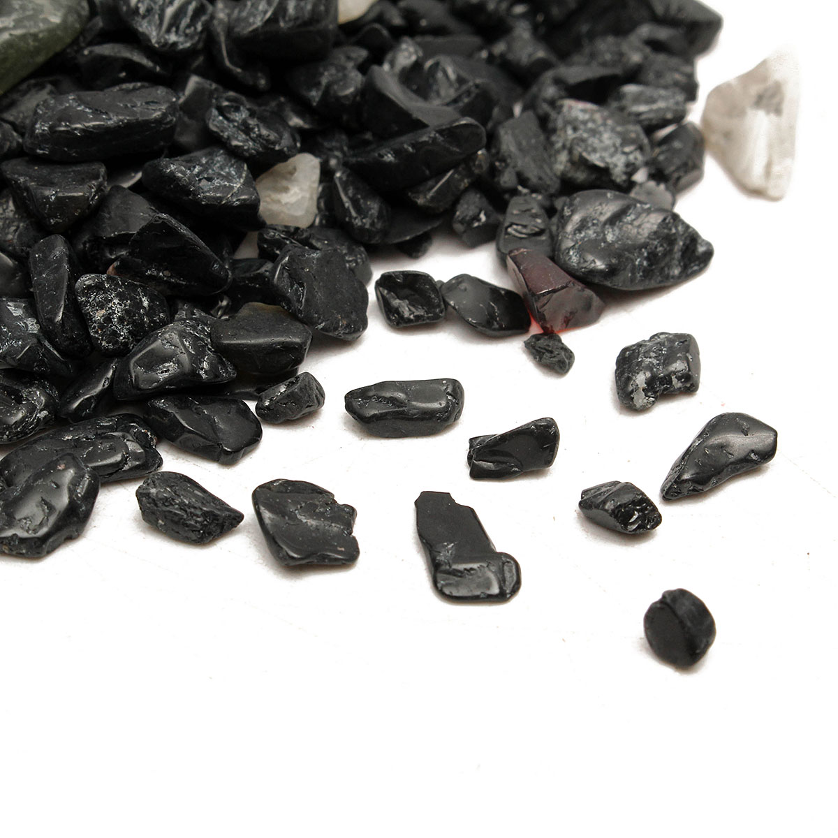 100g DIY Crystal Natural Black Tourmaline Crystal Rough Stone